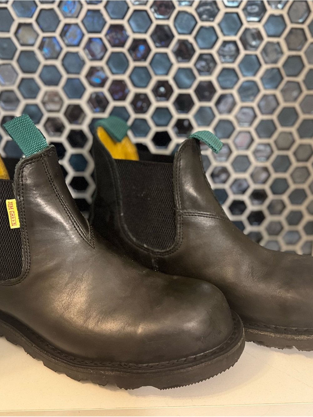 Jim Green Barefoot Stockman Black Chelsea Boots Men's Size 9